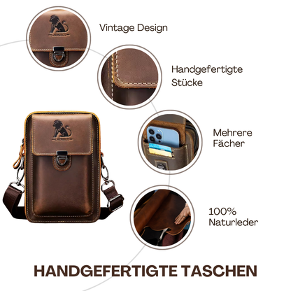 BERK | Mini-Messenger-Lederumhängetasche