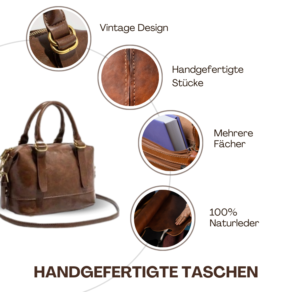 BERK | Vintage Leder Mini Umhängetasche