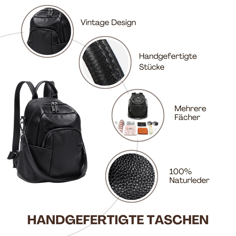 BERK | Vollnarbiger Rucksack aus weichem Leder