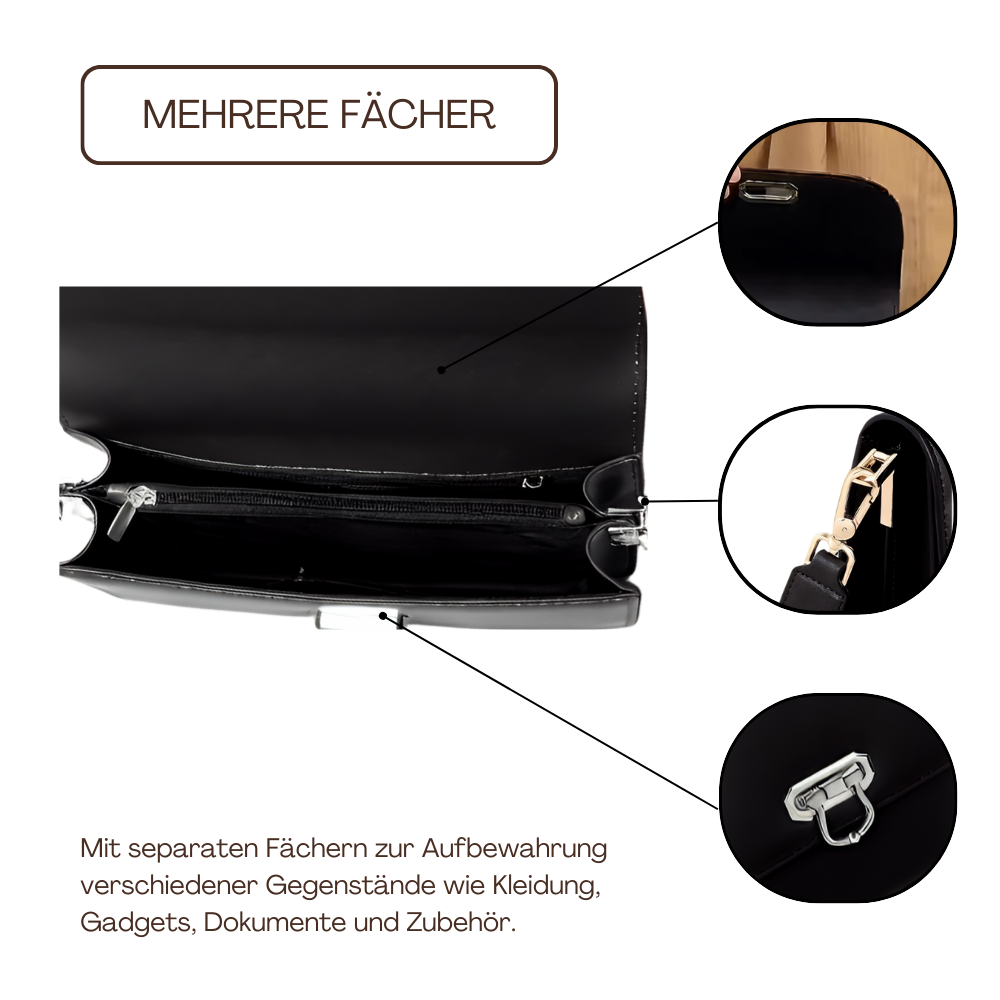 BERK | Kompakte Leder Crossbody Minitasche