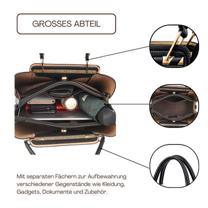 BERK | Elegante Premium Lederhandtasche