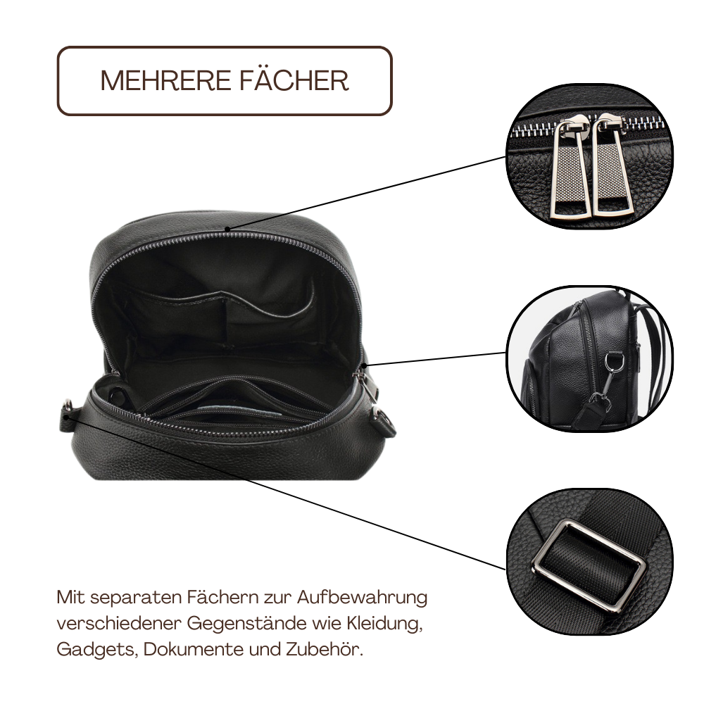 BERK | Vollnarbiger Rucksack aus weichem Leder