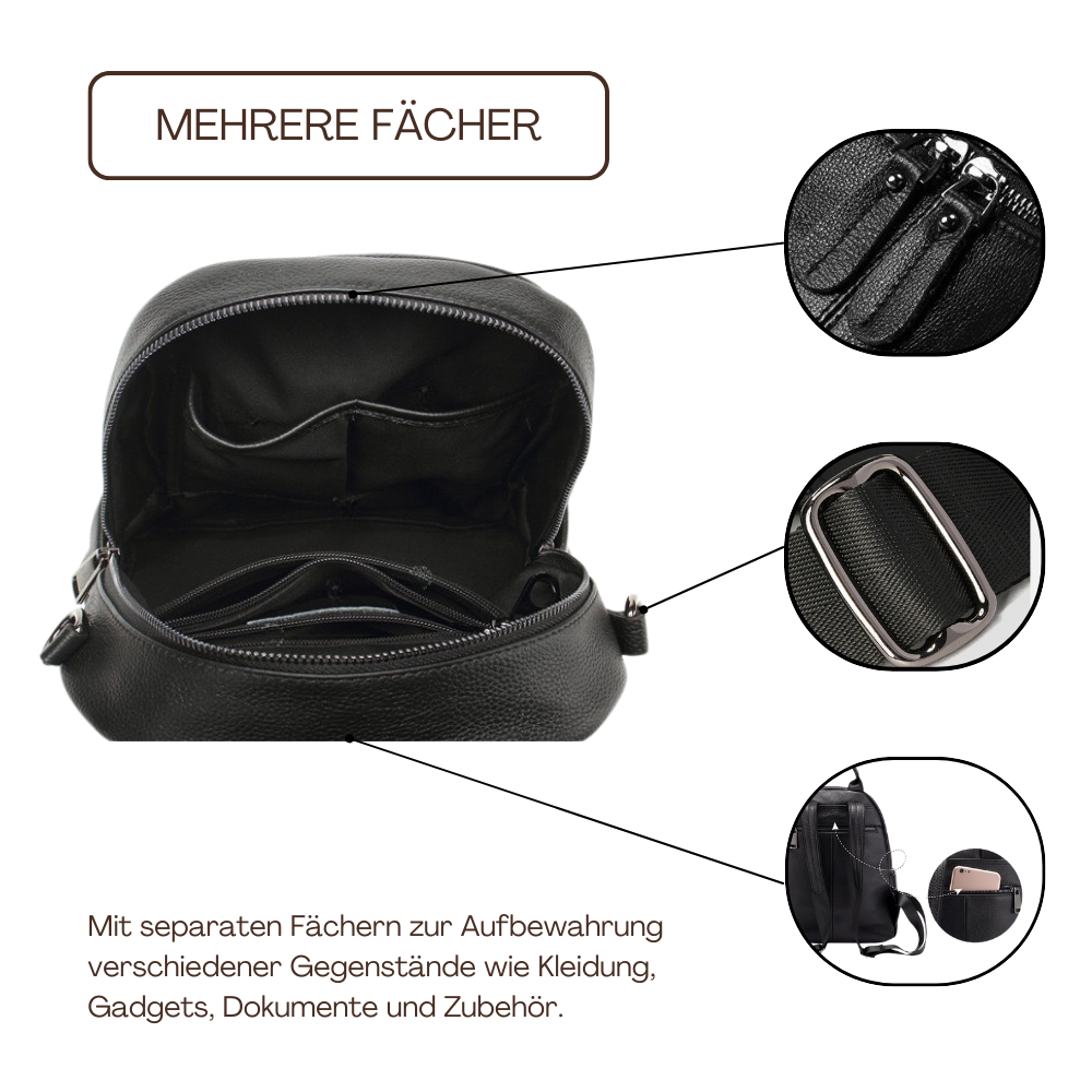 BERK | Klassischer weicher Lederrucksack
