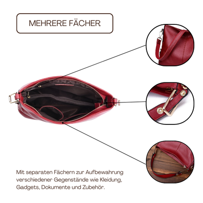 BERK | Echtes Leder Mode Umhängetasche