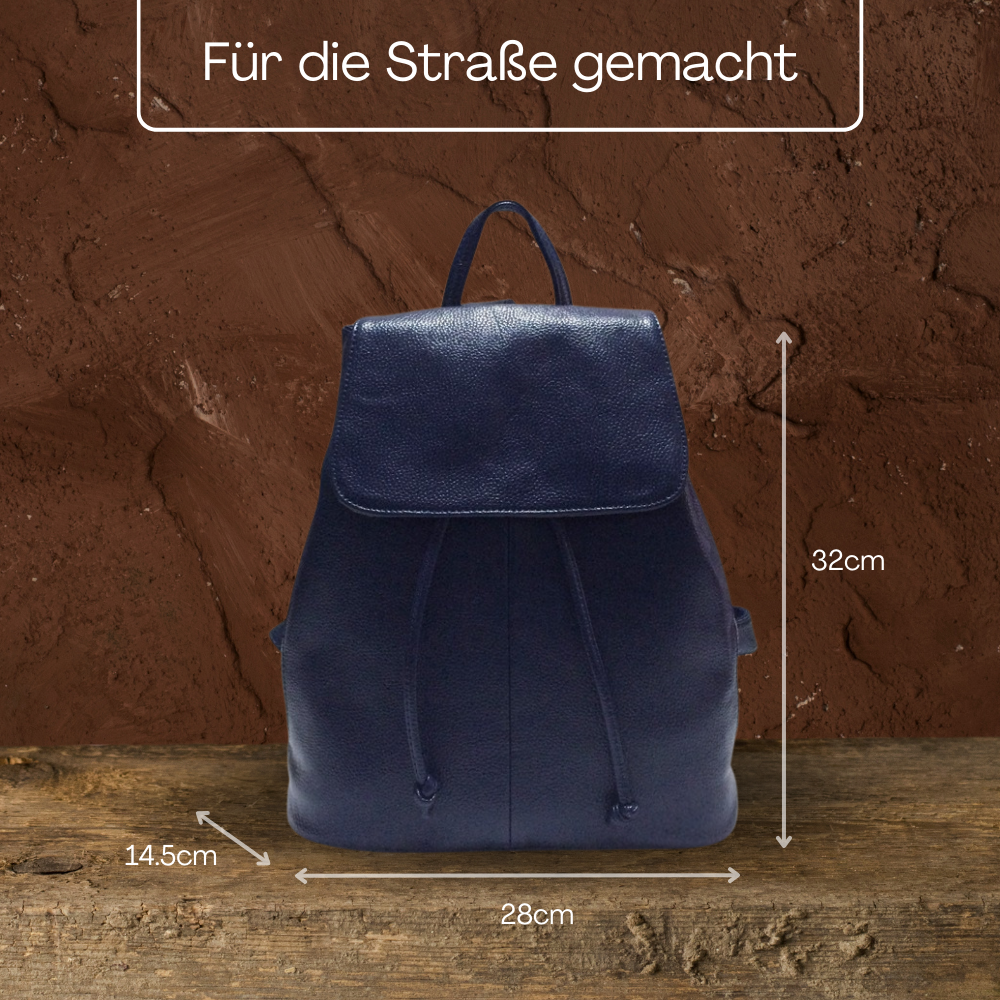 BERK | Einfacher weicher Lederrucksack