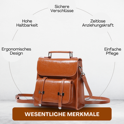 BERK | Hochwertiger Vintage Lederrucksack