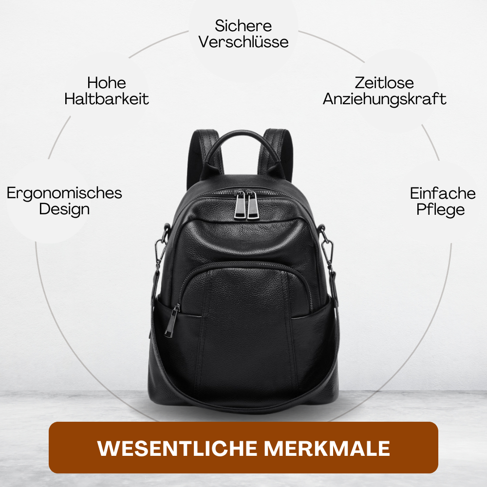 BERK | Vollnarbiger Rucksack aus weichem Leder
