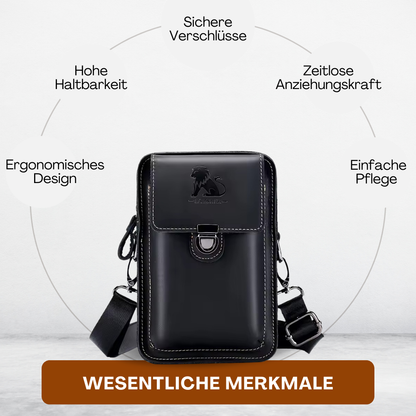 BERK | Mini-Messenger-Lederumhängetasche