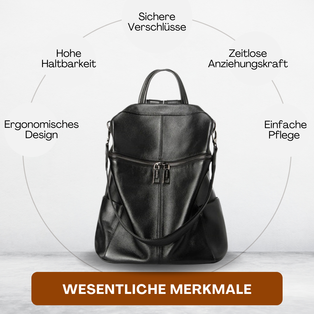 BERK | Klassischer weicher Lederrucksack