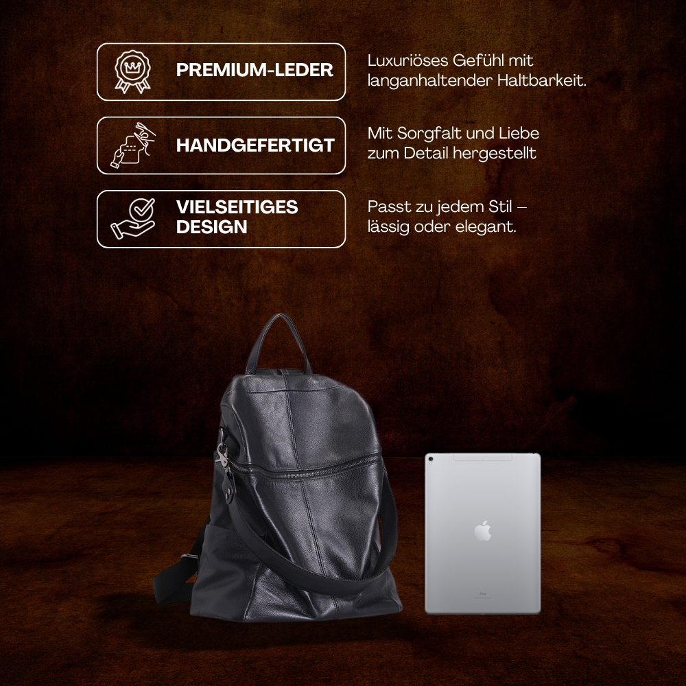 BERK | Klassischer weicher Lederrucksack