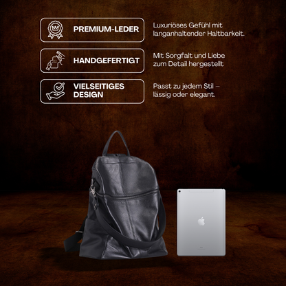 BERK | Klassischer weicher Lederrucksack