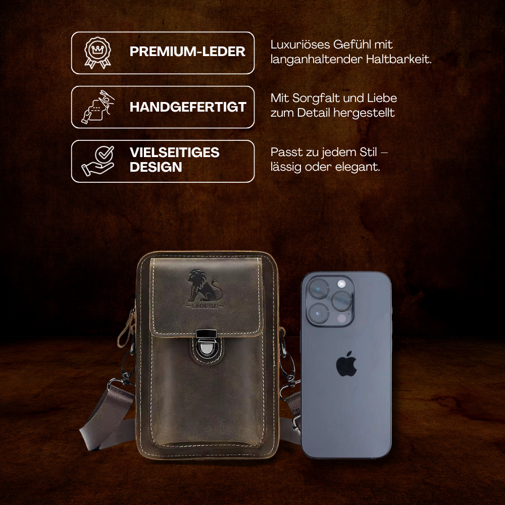 BERK | Mini-Messenger-Lederumhängetasche