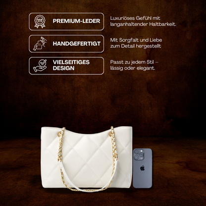 BERK | Diamantgesteppte Tote Bag mit Kettenriemen