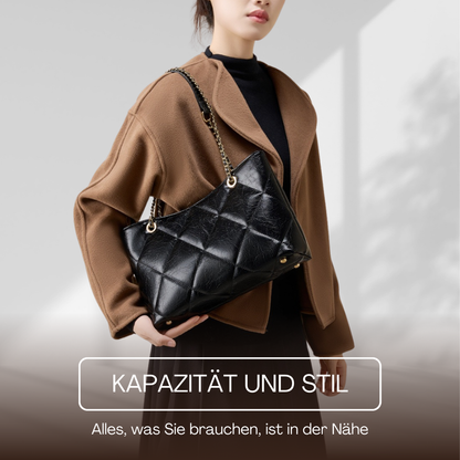 BERK | Diamantgesteppte Tote Bag mit Kettenriemen