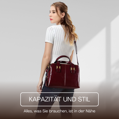 BERK | Klassische Zwei-Wege-Tasche aus echtem Leder
